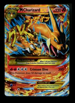 M Charizard EX 107/106 SECRET RARE XY Flashfire 2014 Holo Pokémon Card TCG - Image 1