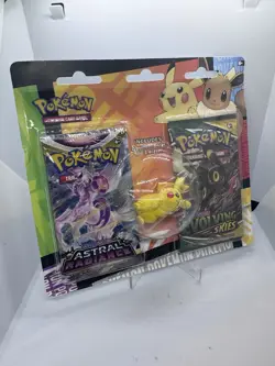 Pokemon TCG Back to School Pikachu Eraser 2-Pack Blister Evolving Skies - Image 1