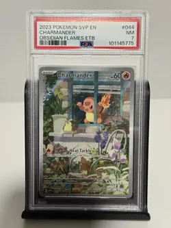 2023 POKEMON SVP EN Charmander #044 OBSIDIAN FLAMES ETB NM PSA 7 - Image 1