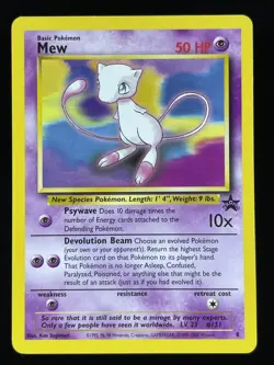 Pokémon TCG - Mew #8 - WoTC Promo - Black Star - Rare - Non-Holo NM / LP - Image 1