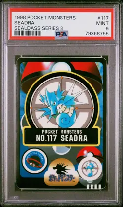 1998 POCKET MONSTERS SEALDASS SER 3 #117 SEADRA PSA 9 - Image 3