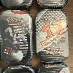 Pokemon Scarlet & Violet Black Bolt &White Flare  Sealed 6 Tins Lot NEW - Image 4