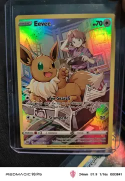 Pokemon Eevee Flareon Jolteon  Vaporeon Holo Brilliant Stars LP+ Trainer Gallery - Image 2
