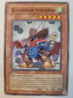 Quickdraw Synchron - SOVR-EN004 1st Edition NM YuGiOh MUST BUY 2+ BULK DISCOUNT! - Image 3