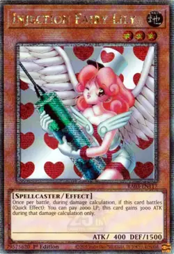 Injection Fairy Lily (Quarter Century Secret Rare) RA03-EN117 Quarter Century Bonanza 1st Edition - Image 1