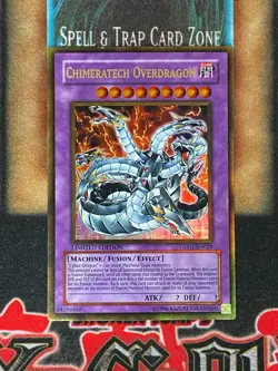 Yugioh Chimeratech Overdragon GLD1-EN029 Gold Rare Limited Editon LP - Image 1
