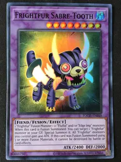 Yu-Gi-Oh TCG Toon Chaos #TOCH-EN048 Frightfur Sabre-Tooth Super Rare LP - Image 1