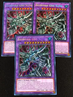 Yugioh Egyptian God Slime RA01-EN029 1st Secret x3 (NM) - Image 1