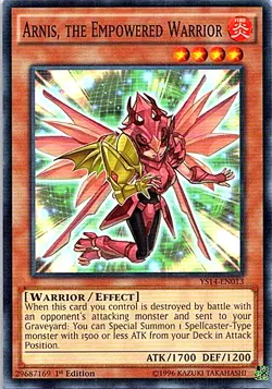 Arnis, The Empowered Warrior YS14-EN013 Yu-Gi-Oh! Card Moderate Play 1st Edition - Image 1