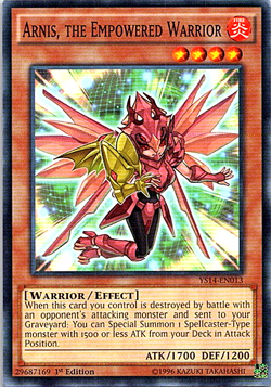 Arnis, The Empowered Warrior YS14-EN013 Yu-Gi-Oh! Card Moderate Play 1st Edition - Image 2