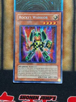 Yugioh Rocket Warrior CT2-EN005 Secret Rare Limited Edition MP - Image 1