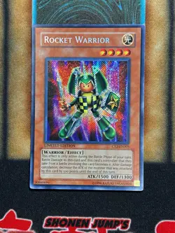 Yugioh Rocket Warrior CT2-EN005 Secret Rare Limited Edition MP - Image 2