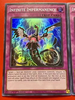 3x Infinite Impermanence | RA01-EN075 | Super Rares | 1st Edition | NM | YuGiOh! - Image 10