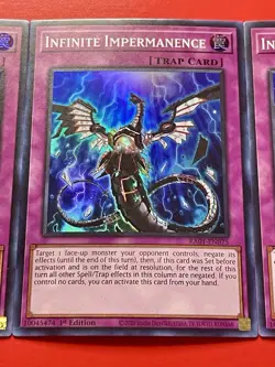 3x Infinite Impermanence | RA01-EN075 | Super Rares | 1st Edition | NM | YuGiOh! - Image 12
