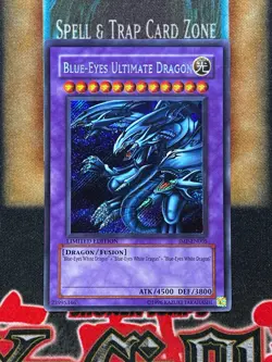 Yugioh Blue-Eyes Ultimate Dragon JMP-EN005 Secret Rare Limited Edition LP - Image 2