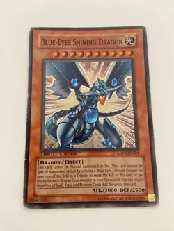 Blue-Eyes Shining Dragon - MOV-EN001 - Super Rare - Limited Edition HP YuGiOh! - Image 1