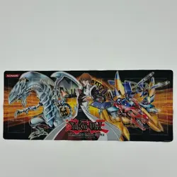 Yugioh Kaiba XYZ Dragon Blue-Eyes White Dragon Playmat Konami Gold Series 4 Mat - Image 1