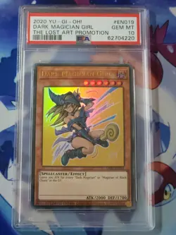 2020 Yugioh Dark Magician Girl - PSA 10 - The Lost Art Promotion - LART-EN019 - Image 1