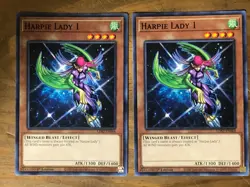 x2 Harpie Lady 1 x2 LDS2-EN068 YuGiOh 1st Edition - Image 2