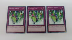3x 1ST EDITION HYSTERIC PARTY TRAP PLAYSET LDS2-EN087 COMMON YUGIOH NM  UNPLAYED - Image 1