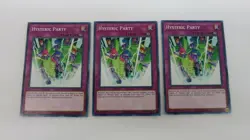 3x 1ST EDITION HYSTERIC PARTY TRAP PLAYSET LDS2-EN087 COMMON YUGIOH NM  UNPLAYED - Image 3