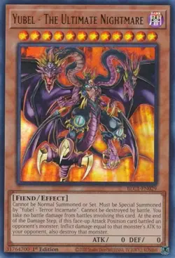 Yu-Gi-Oh TCG Ultra Rare BLC1-EN029 Yubel The Ultimate Nightmare (Gold) - Image 1