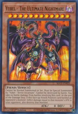 Yu-Gi-Oh TCG Ultra Rare BLC1-EN029 Yubel The Ultimate Nightmare (Gold) - Image 2