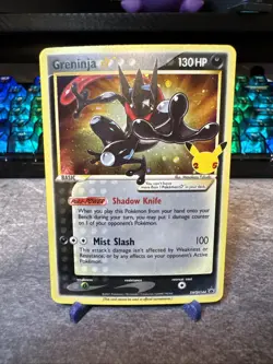 PokÃ©mon TCG Greninja Gold Star SWSH144 Celebrations Card - Image 1
