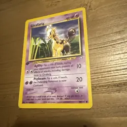 Girafarig 1st Edition 58/111 Neo Genesis Pokemon TCG Card NM - Image 1