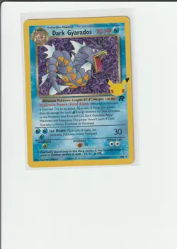 Dark Gyarados 8/82 Holo Pokemon 25th Celebrations Secret Rare Classic NM/M Card - Image 1