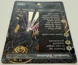 Summon: Bahamut (FOIL) MTG - Final Fantasy Borderless Ext Art M0356 NM - Image 2