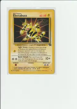 Pokemon Black Star Promo #2 Electabuzz Pokemon The First Movie 1999 - Image 1