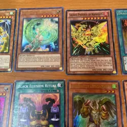 YuGiOh 2018 Empty Power Cube Box & 87 Playing CARDS 1st Editions & Rare 1996 - Image 13