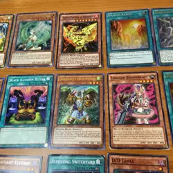 YuGiOh 2018 Empty Power Cube Box & 87 Playing CARDS 1st Editions & Rare 1996 - Image 19
