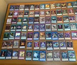 YuGiOh 2018 Empty Power Cube Box & 87 Playing CARDS 1st Editions & Rare 1996 - Image 27
