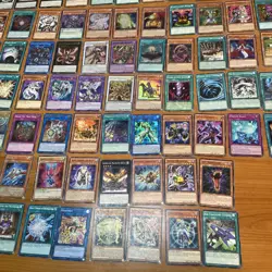 YuGiOh 2018 Empty Power Cube Box & 87 Playing CARDS 1st Editions & Rare 1996 - Image 6