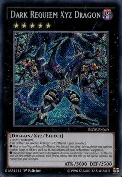 Dark Requiem Xyz Dragon 1st Ed Secret INOV-EN049  Yu-Gi-Oh! - Image 3