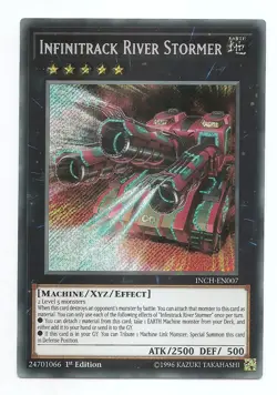 Infinitrack River Stormer INCH-EN007 Secret Rare Yu-Gi-Oh Card 1st Edition New - Image 1