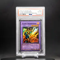 Flame Swordsman #003 | 2002 Yu-Gi-Oh! Legend of Blue Eyes White Dragon | PSA 6 - Image 1