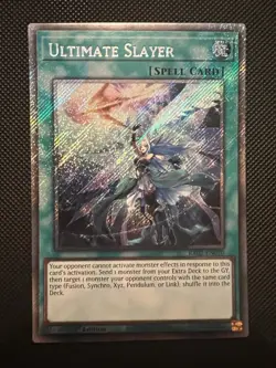 YUGIOH ULTIMATE SLAYER PLATINUM SECRET RARE NM RA02-EN070 - Image 1