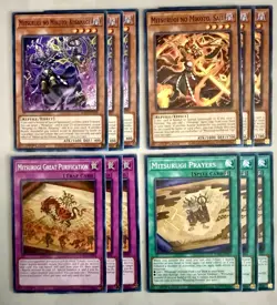 Yugioh! 3x Mitsurugi no Mikoto, Kusanagi Saji Prayers Great Purification Deck NM - Image 2