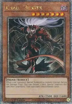Yugioh! LP Chaos Hunter - RA02-EN007 - Quarter Century Secret Rare - 1st Edition - Image 1