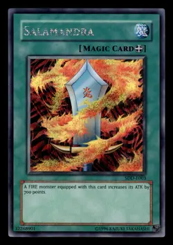 Salamandra SDD-E003 Prismatic Secret Rare Yugioh Card - Image 3