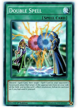 Double Spell - YGLD-ENB23 - Common - 1st Edition - Heavily Played - Image 2