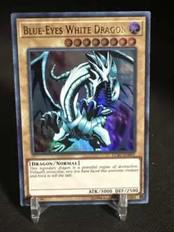 Blue-Eyes White Dragon-Ultra Rare-Unlimited-LCKC EN001 Yugioh - Image 1