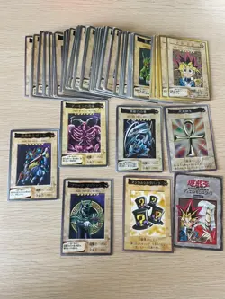 Yu-Gi-Oh Card Game BANDAI Dark  set trading Dark Magician blue eyes  holo bp960 - Image 1