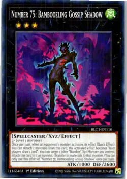 Number 75: Bamboozling Gossip Shadow BLC1-EN110 Yu-Gi-Oh! Light Play 1st Edition - Image 2