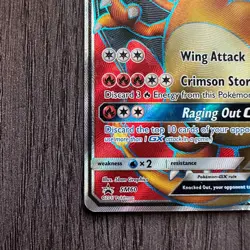 Charizard GX SM60 Promo Holo HP Crease Pokemon Card TCG - Image 4