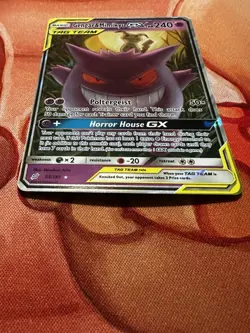Pokemon Gengar & Mimikyu GX Full Art Holo Card 53/181 Sm-Team Up Ultra Rare - Image 2