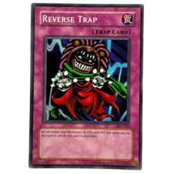 Yugioh CCG Collectable 1996 Konami Trap Card Reverse Trap - Image 1